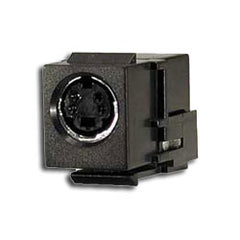 Hubbell SFSVB S-Video Snap-Fit Module with Female Connector on Each End