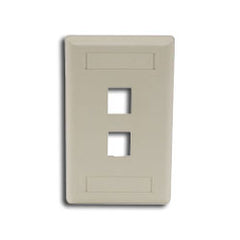 Hubbell IFP12 IFP Single Gang Wall Plate - 2 Ports