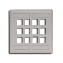 Hubbell IFP212 IFP Double Gang Wall Plate - 12 Ports