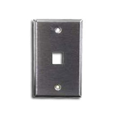 Hubbell SSF11 1 Port Stainless Steel Faceplate