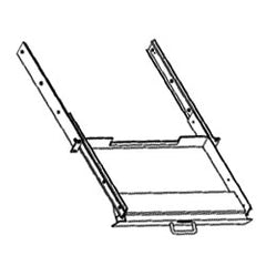Chatsworth Products 15556 Flush-Mounted Sliding Keyboard Tray with Wrist Rest for 23" Rack