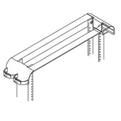Chatsworth Products 12392 Rack Radius Drop for 3" or 6" Channels without Vertical Cabling Sections