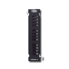 Hubbell P5E12 Category 5e 89D Wall Mount Patch Panel