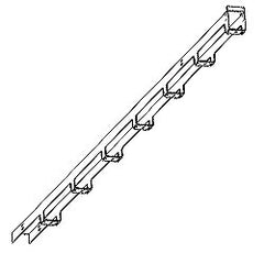 Chatsworth Products 11374 Single-Sided Wide Vertical Cabling Section