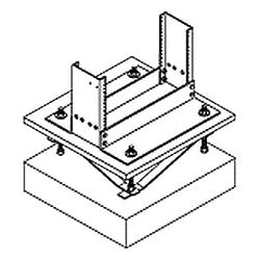 Chatsworth Products 11761 Raised Floor Rack Support for 6" Channel - 10" to 16"