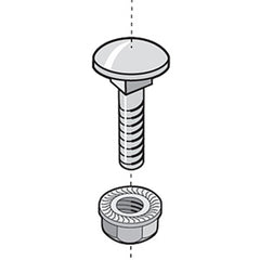 Legrand - Cablofil EZBN1-4 Nut/Bolt Assembly (Package of 50)