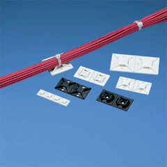 Panduit® ABM 4-Way Adhesive Backed Cable Tie Mounts (Pkg of 100)