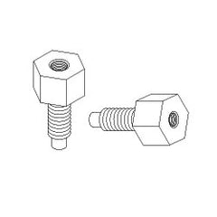 Chatsworth Products 16344 12-24 to 10-32 Threaded Adapters (Package of 2)