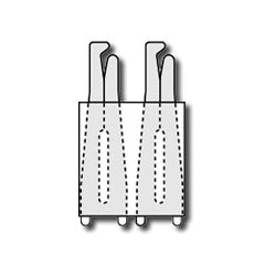 Siemon SA2-1 Capacity Expanding Adapter with 2 Single Quick Clips