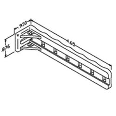 Chatsworth Products 10001 Stand-Off Tie-Down "L" Bracket