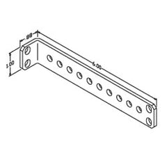 Chatsworth Products 10559 Aluminum Stand-Off Tie Bracket