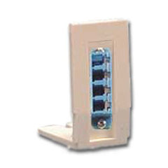 Hubbell AMOLCQ AMO Bracket LC Quad Office White