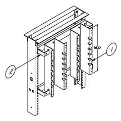 Chatsworth Products 11589 Small 110D 19" Block Mounting Panels