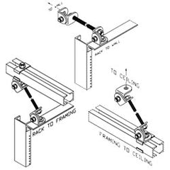 Chatsworth Products 10562-001 Universal Earthquake Bracing Kit