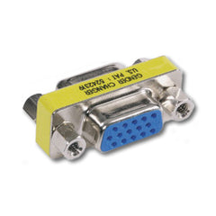 Hubbell 15GC10 AV Connector, 15-Pin Gender Changer, Female/Female Coupler (Pkg. of 10)