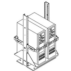 Chatsworth Products 12086 22" Deep Tower CPU Adjustable Tie-Down Brackets