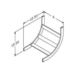 Chatsworth Products 10724 Cable Runway Radius 90-Degree Inside Bend