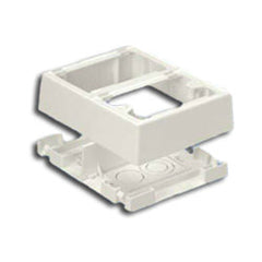 Panduit® JBP2FSIW Double Gang Two-Piece Snap Together Outlet Box