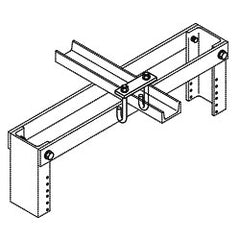 Chatsworth Products 11304 J-Bolt Kit, Auxiliary Framing Channel/Rack Top Angle