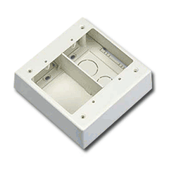 Panduit® JBP2SIW Power Rated Double Gang Three-Piece Divided Box