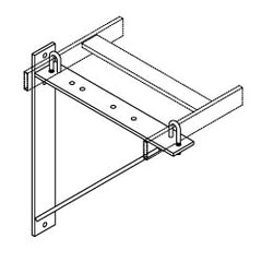 Chatsworth Products 11312 Triangular Support Bracket, Aluminum
