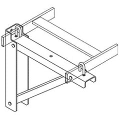 Chatsworth Products 11746 Triangular Support Bracket, Steel
