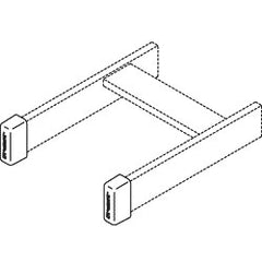 Chatsworth Products 10757-001 Protective End Caps, Cable Runway for 2" x 3/8" Auxiliary Bar