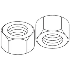 Chatsworth Products 20017 Zinc Plated Hex Nuts