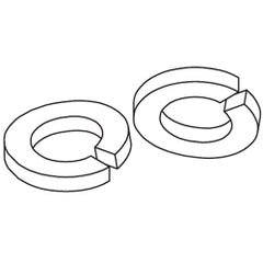 Chatsworth Products 20141 5/16", 3/8", or 1/2" Size Gold Split Lock Washer