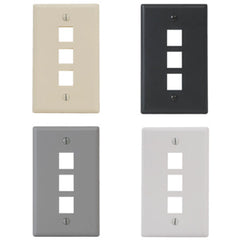 ICC IC107F03 3-Port 1-Gang Faceplate