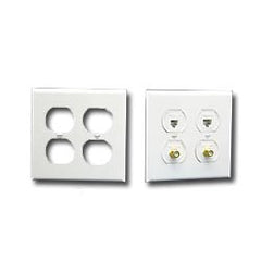 ICC IC106FP4 Electrical Faceplate - Quad