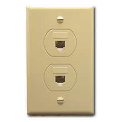 ICC IC630S66 Designer Wall Plate - 6P/6C Duplex