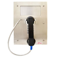 Ceeco SSP-361-F Vandal Resistant Stainless Steel Flush Mount Panel Telephone With Mounting Box