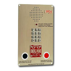 Ceeco SSP-511-FD-ADA Vandal Resistant Stainless Steel Handsfree Panel Emergency Speakerphone