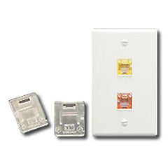 ICC ICACSDCICL Modular Connector Dust Cover Insert (Package of 10)