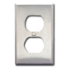 ICC IC106FP2SS 2-Port Single Gang Electrical Stainless Steel Faceplate