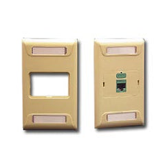 ICC IC108F01 1-Port Single Gang Uni-Frame Faceplate