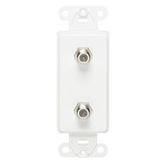Leviton 40682 Decora Duplex F-Connector Wall Jacks