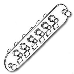 Corning CCH-CP06-19T CCH Connector Panel with 6 Threaded Bulkhead ST Compatible Single Mode