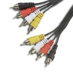 Leviton C5454-3 RCA Patch Cable - 4 Plugs to