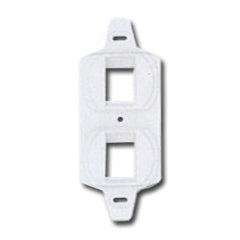 Siemon MX-E2A-02 Duplex Mounting Frame - 2 Angled MAX Modules