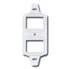 Siemon MX-E4F-02 Duplex Mounting Frame - 4 Flat MAX Modules, Package of 100