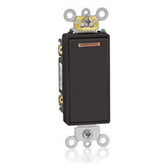 Leviton 5633-2 Decora Plus Rocker 20 Amp Lighted Handle Quiet Switch (Self Grounding)