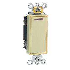 Leviton 5628-2 Decora Plus Rocker 20 Amp Quiet Pilot Switch
