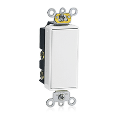 Leviton 5685-2 Decora Plus Rocker Double Throw 15 Amp Quiet Switch (Self Grounding)