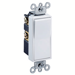 Leviton 5602-2 Decora 15 Amp Double-Pole Designer Rocker Switch