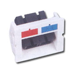 Siemon CT-A-SC-SC-02 Angled Fiber Adapter CT Coupler with 1 Duplex SC (2 Fibers)