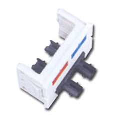 Siemon CT-SA-SA-02 Flat Fiber Adapter CT Coupler with 1 Duplex ST (2 Fibers)