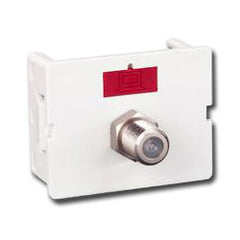 Siemon CT-FA-02 Flat Coax CT Coupler with 1 F-type Adapter