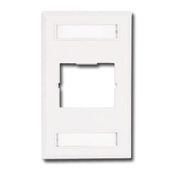 Siemon CT2-FP-02 Single Gang Plastic CT Faceplate for One Coupler